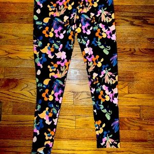 Women’s Lularoe T/C Floral Leggings EUC